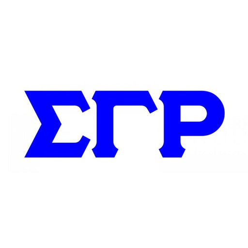 Sigma Gamma Rho Big Greek Letter Window Sticker Decal
