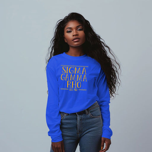 Sigma Gamma Rho Sigma Gamma Rho Custom Long Sleeve T-Shirt