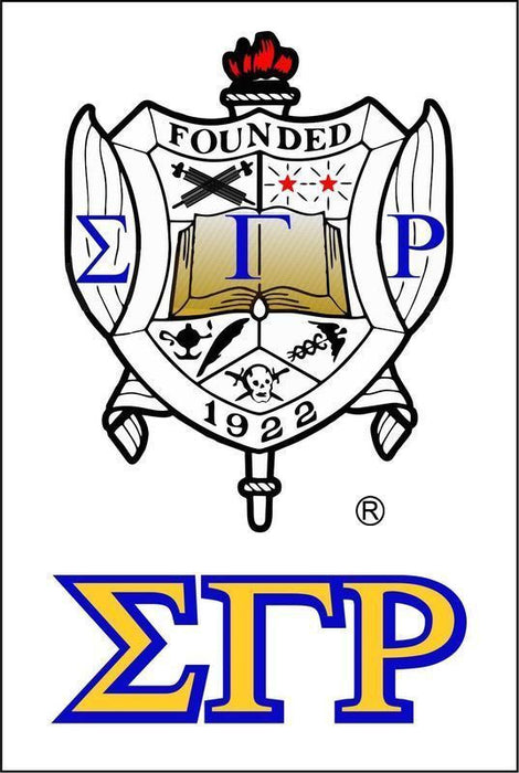 Sigma Gamma Rho Crest Shield Decals Sigma Gamma Rho Crest - Shield Decals