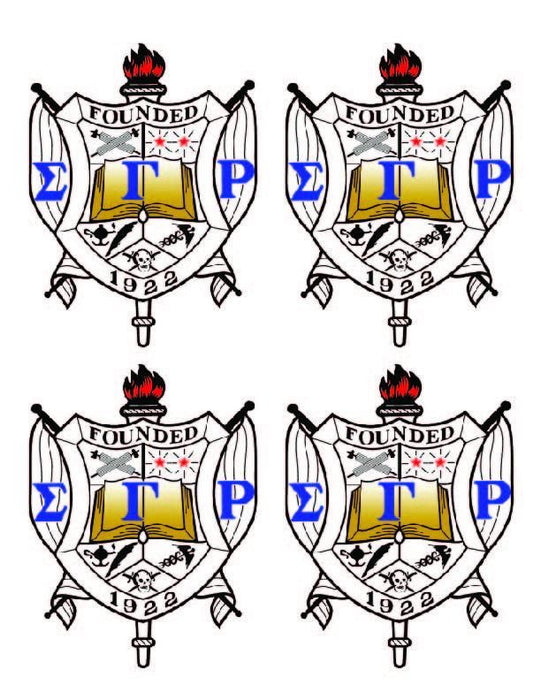 Sigma Gamma Rho Crest Sticker Sheet Sigma Gamma Rho Crest Sticker Sheet