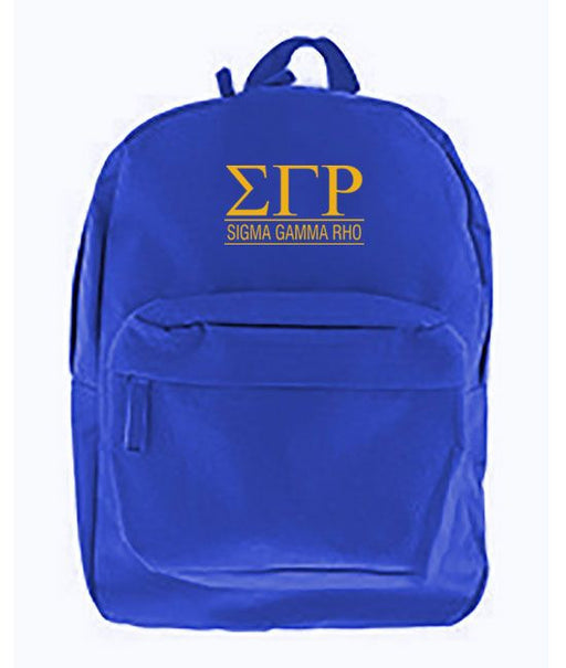 Sigma Gamma Rho Sigma Gamma Rho Custom Text Backpack