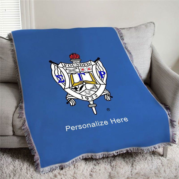 Sigma Gamma Rho Full Color Crest Afghan Blanket Throw Sigma Gamma Rho Full Color Crest Afghan Blanket Throw