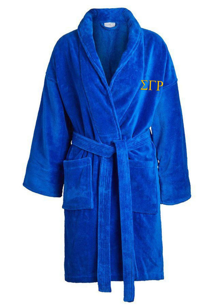 Sigma Gamma Rho Greek Letter Bathrobe Sigma Gamma Rho Greek Letter Bathrobe
