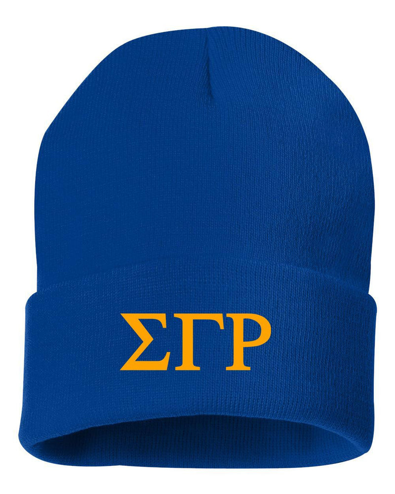 Sigma Gamma Rho Greek Letter Knit Cap Sigma Gamma Rho Greek Letter Knit Cap
