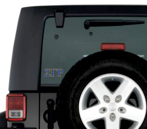 Sigma Gamma Rho Sigma Gamma Rho Greek Letter Window Sticker Decal