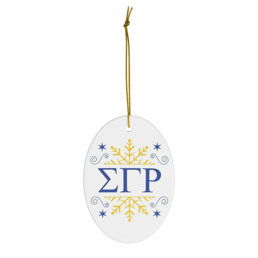 Sigma Gamma Rho Sigma Gamma Rho Holiday Color Snowflake Christmas Ornaments