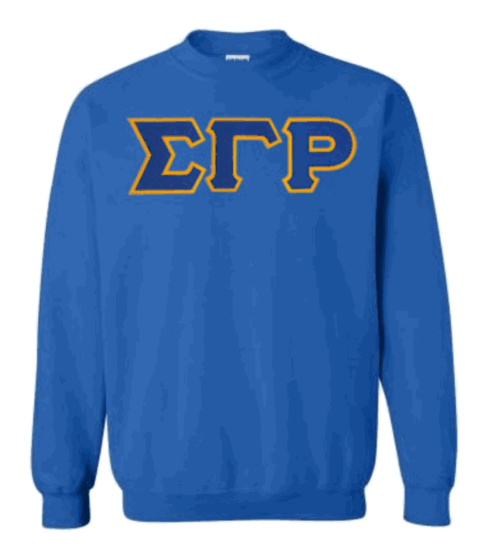 Sigma Gamma Rho Lettered Crewneck Sigma Gamma Rho Lettered Crewneck