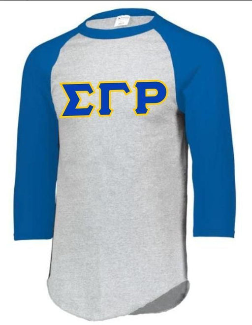 Sigma Gamma Rho DISCOUNT-Sigma Gamma Rho Lettered Raglan Shirt