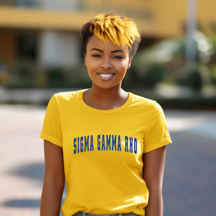 Sigma Gamma Rho Letterman T Shirts Sigma Gamma Rho Letterman T-Shirts