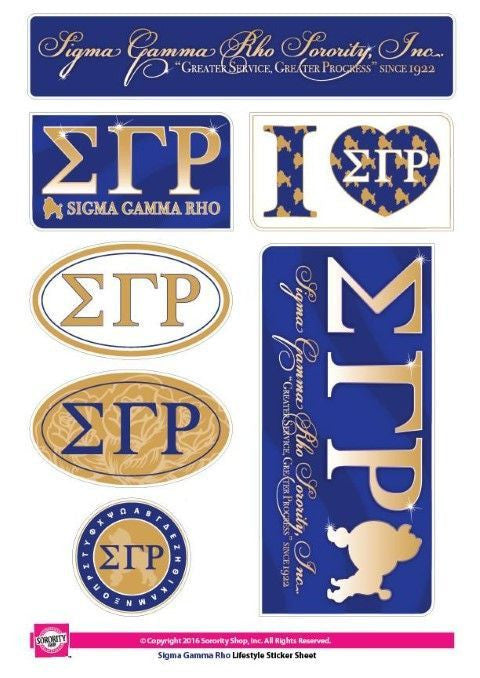 Sigma Gamma Rho Sigma Gamma Rho Lifestyle Stickers — GreekU