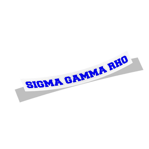 Sigma Gamma Rho Sigma Gamma Rho Long Window Sticker