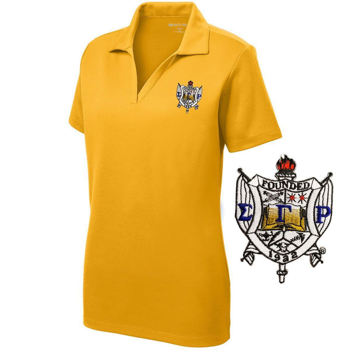 Discount Sigma Gamma Rho Emblem Polo DISCOUNT-Sigma Gamma Rho Emblem Polo