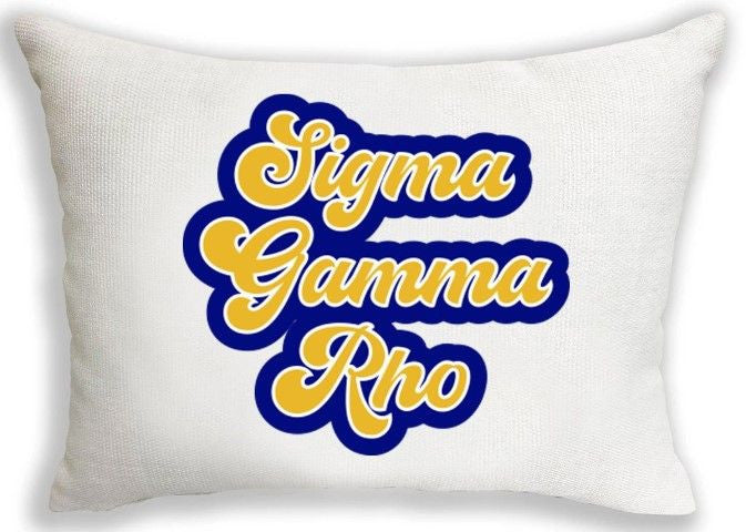 Sigma Gamma Rho Retro Throw Pillow Sigma Gamma Rho Retro Throw Pillow