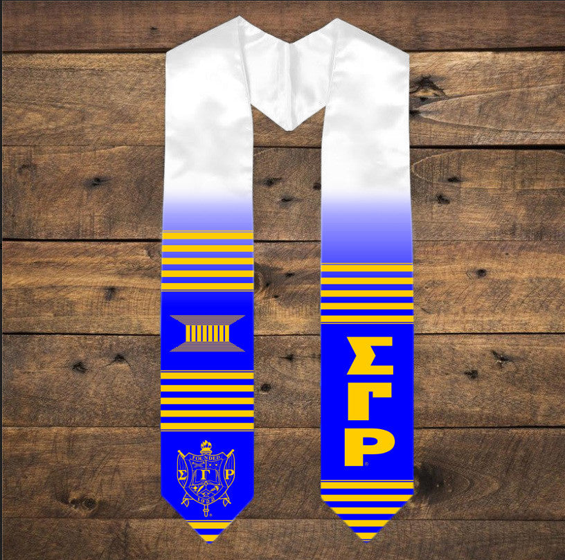 Sigma Gamma Rho Kente Look Stole Graduation Stole Sigma Gamma Rho Kente Look Stole - Graduation Stole
