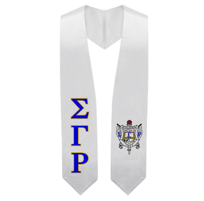 Sigma Gamma Rho Super Crest Shield Graduation Stole Sigma Gamma Rho Super Crest - Shield Graduation Stole