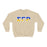Printify Sigma Gamma Rho Two Tone Lettered Crew Sweatshirts Sigma Gamma Rho Two Tone Lettered Crew Sweatshirts