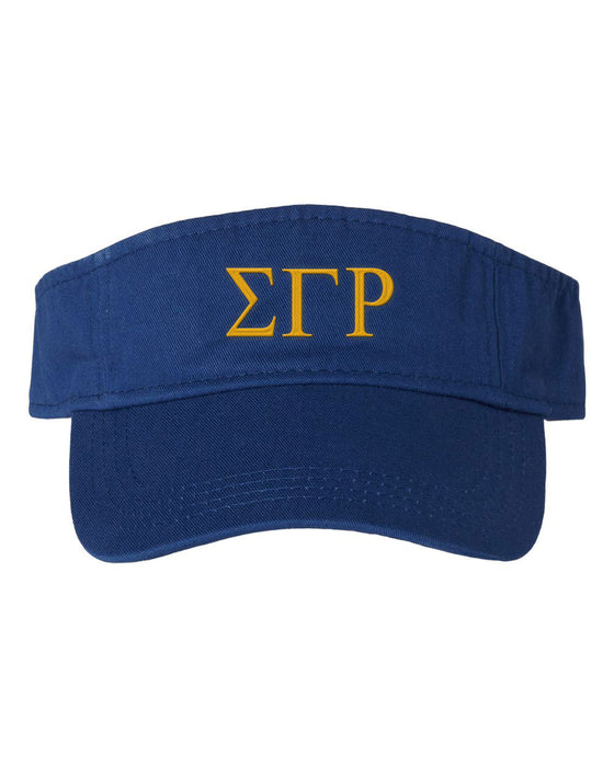 Sigma Gamma Rho Greek Letter Visor Sigma Gamma Rho Greek Letter Visor