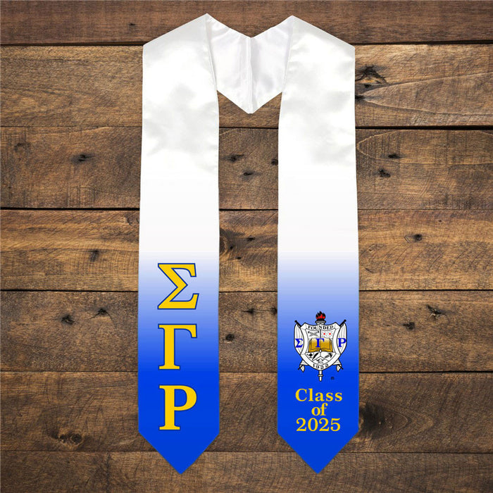 Sigma Gamma Rho Extra Fancy Greek Class Of Graduation Stole Sigma Gamma Rho Extra Fancy Greek Class Of  Graduation Stole