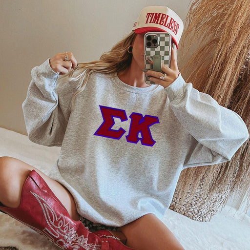 Sigma Kappa Sigma Kappa - 2 Day Ship Twill Crewneck Sweatshirt