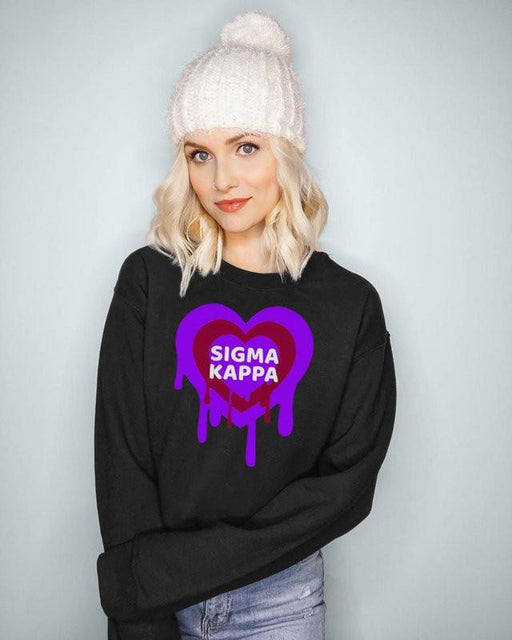 Sigma Kappa Sigma Kappa Bleeding Heart Crewneck Sweatshirt