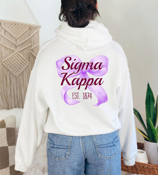 Sigma Kappa Sigma Kappa Bows Established Hoodie