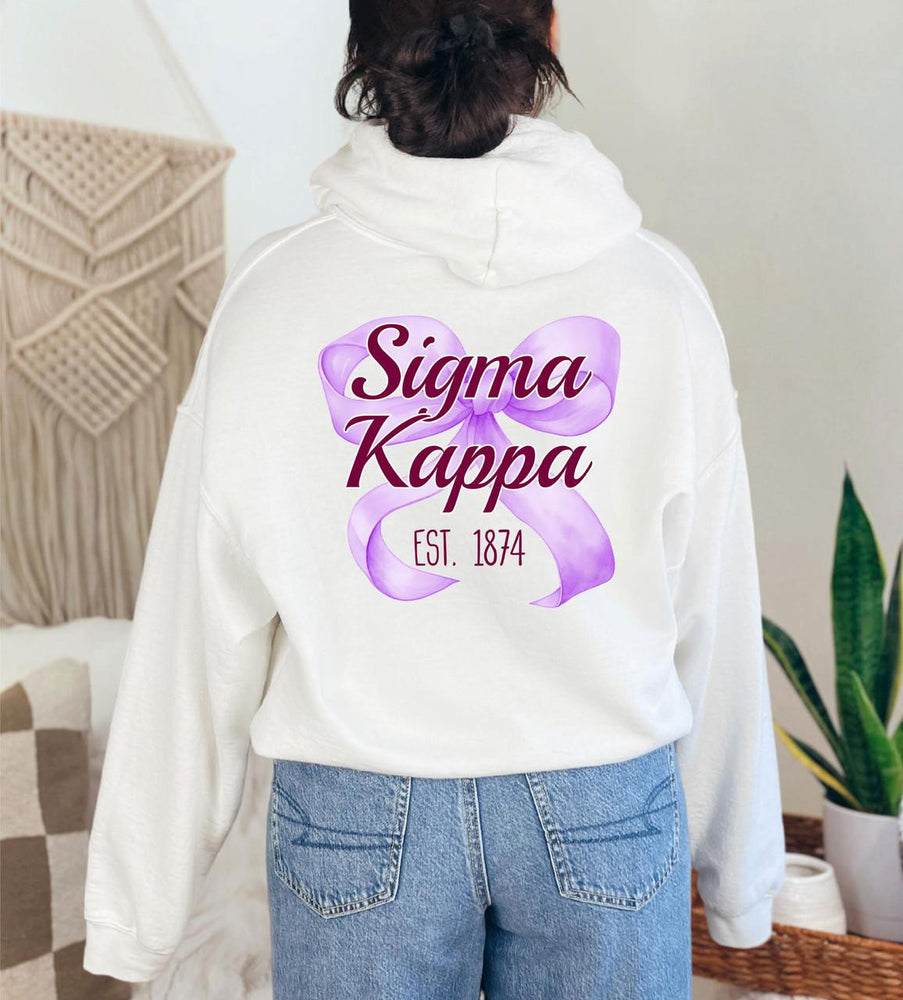 Sigma Kappa Bows Established Hoodie Sigma Kappa Bows Established Hoodie