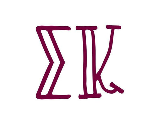 Sigma Kappa Carson Greek Letter Sticker - 2.5