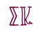 Sigma Kappa Carson Greek Letter Sticker 2.5" Tall Sigma Kappa Carson Greek Letter Sticker - 2.5