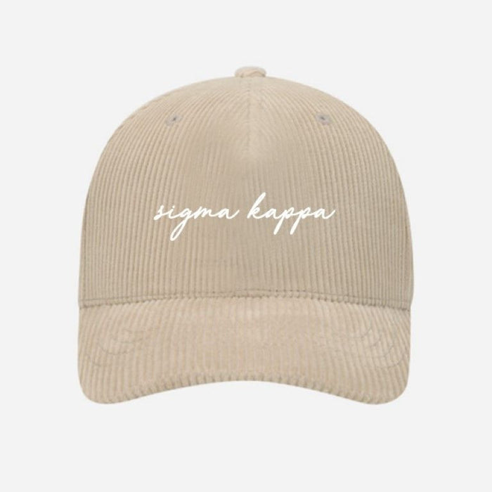 Sigma Kappa Corduroy Baseball Hats Sigma Kappa Corduroy Baseball Hats