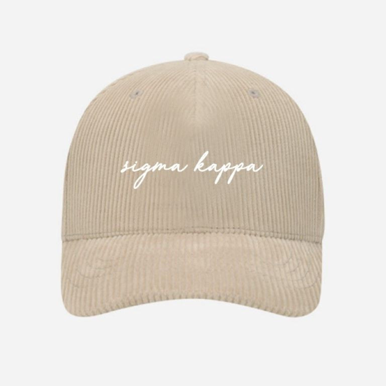 Sigma Kappa Corduroy Baseball Hats Sigma Kappa Corduroy Baseball Hats
