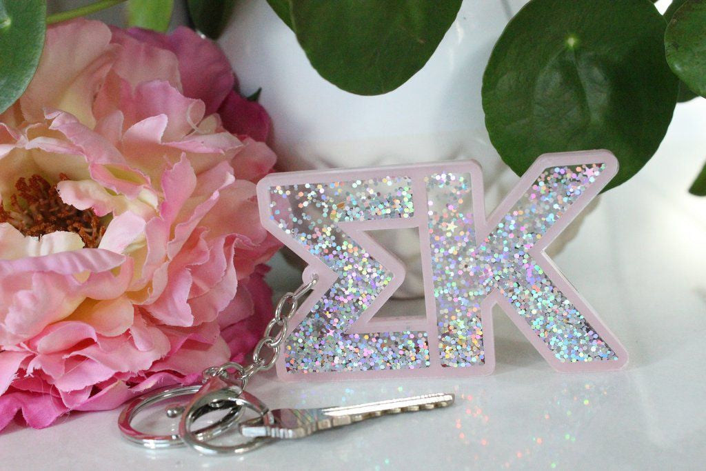 Sigma Kappa Glitter Keychain Sigma Kappa Glitter Keychain