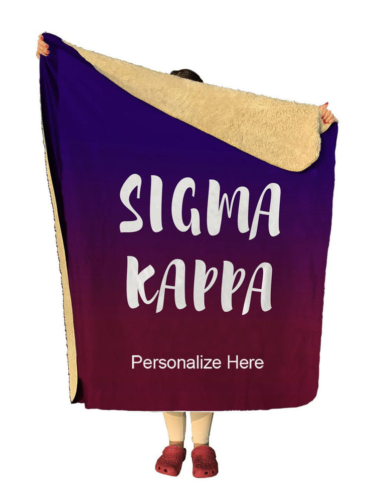 Sigma Kappa Gradient Sherpa Lap Blanket Sigma Kappa Gradient Sherpa Lap Blanket