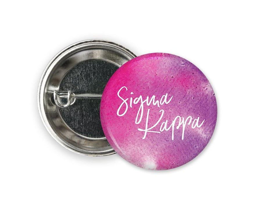 Sigma Kappa Watercolor Button Sigma Kappa Watercolor Button