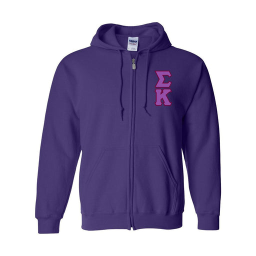 Sigma Kappa Sigma Kappa  Heavy Full Zip Hoodie - 3