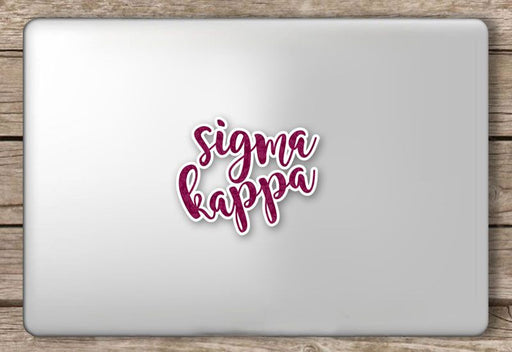 Stickers Decals Sigma Kappa Script Sticker