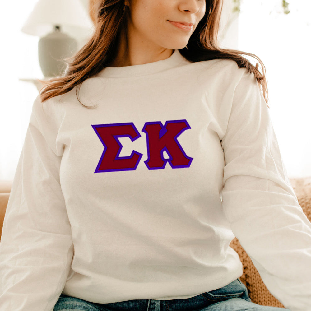 Sigma Kappa Lettered Crewneck Sigma Kappa Lettered Crewneck