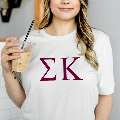 Sigma Kappa Sigma Kappa Lettered Tees - $24.95!