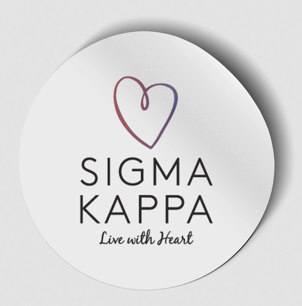 Sigma Kappa Logo Round Decal Sigma Kappa Logo Round Decal