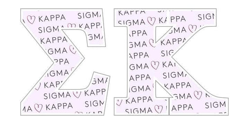 Sigma Kappa Mascot Greek Letter Sticker - 2.5