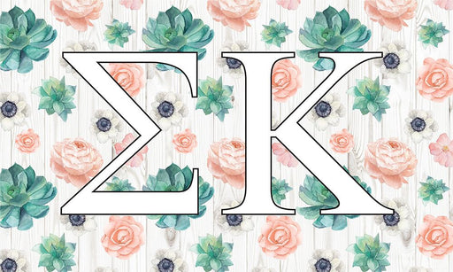 Homedecorgifts Sigma Kappa New Succulent Flag