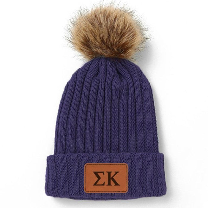 Sigma Kappa Pom Pom Beanie Hat Sigma Kappa Pom Pom Beanie Hat