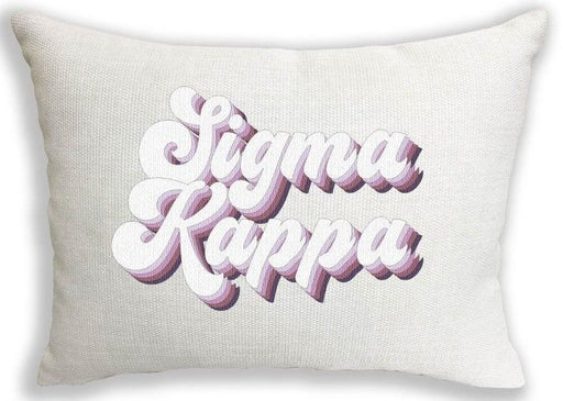 Homedecorgifts Sigma Kappa Retro Throw Pillow