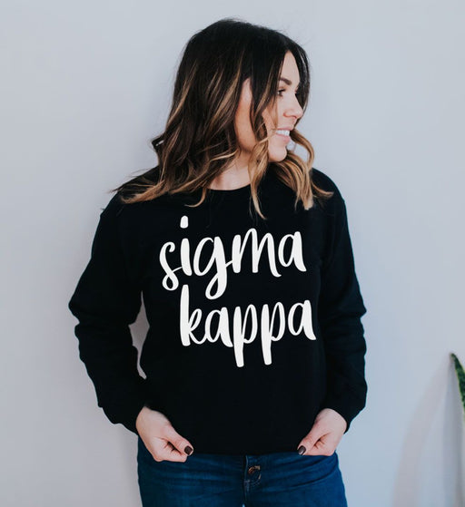 Sigma Kappa Sigma Kappa Script Crew Sweatshirt