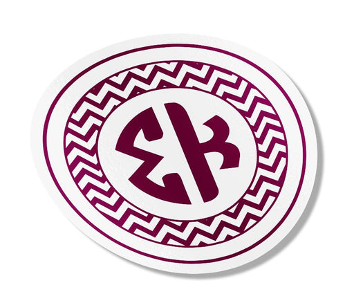 Sigma Kappa Sorority Monogram Bumper Sticker