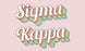 Sigma Kappa Sorority Retro Flag Sigma Kappa Sorority Retro Flag