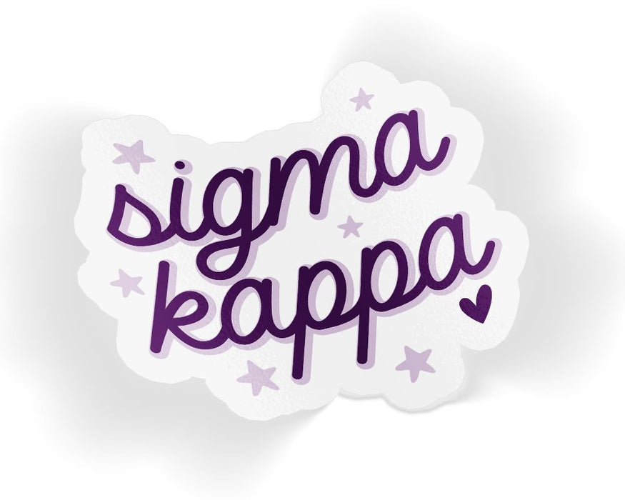 Sigma Kappa Star Sticker Sigma Kappa Star Sticker