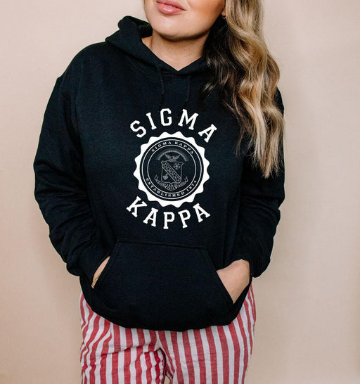 Sigma Kappa Sigma Kappa Unisex College Seal Hoodie