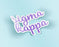 Sigma Kappa Watercolor Script Sticker Sticker Sigma Kappa Watercolor Script Sticker