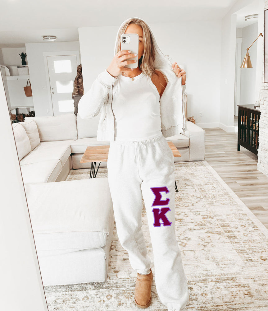 Sigma Kappa Lettered Sweatpants Sigma Kappa Lettered Sweatpants
