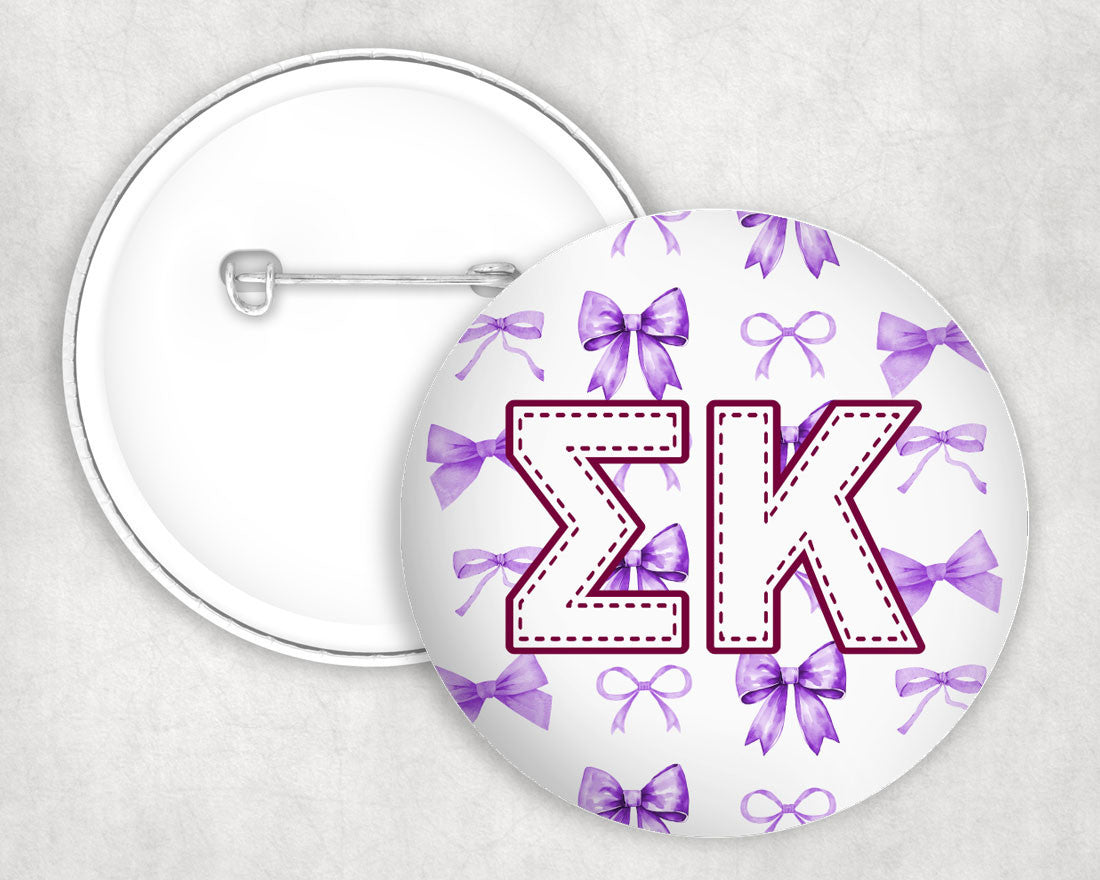 Sigma Kappa Multi Bows Pin Buttons Sigma Kappa Multi Bows Pin Buttons